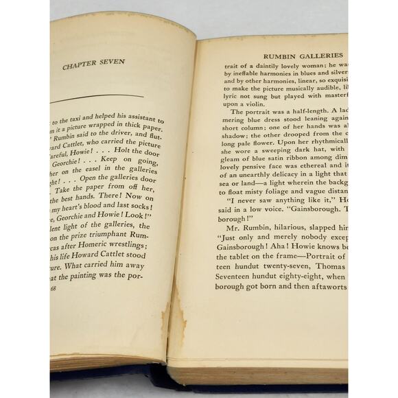 Rumbin Galleries By Booth Tarkington Vintage Romantic Novel Book 1937 - Picture 8 of 16